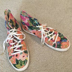 Keds Rifle Paper high tops 6.5 kick starter